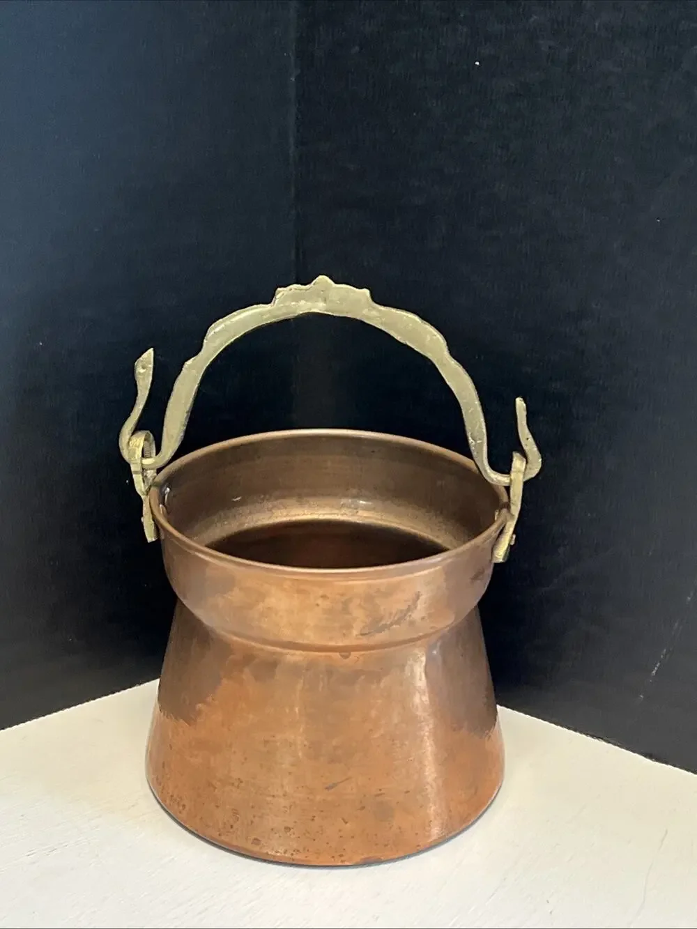 Vintage Turkish Solid Copper Pot Kettle 3-1/4